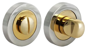 LUX-WC-R2 COT, завертка сантехническая, цвет - глянцевый хром/золото