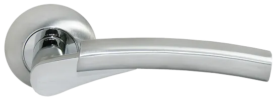 HALL, ручка дверная MH-19 SC/CP, цвет - мат.хром/хром