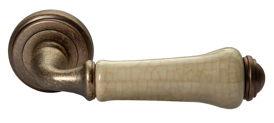 UMBERTO, ручка дверная MH-41-CLASSIC OMB/CH, цвет-старая мат.бронза/шампань