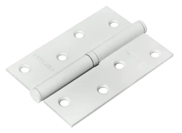 MSD 100X70X2.5 W L, петля стальная левая, цвет - белый