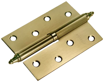 MS 100X70X2.5 L AB, Петля стальная левая,цвет-бронза