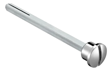 LUX-SPINDLE-WC 110 CRO, четырехгранник 110мм с кнопкой, цвет - хром