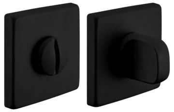 LUX-WC-S5 NERO-ST, завертка дверная, цвет - черный "soft-touch"