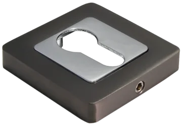 MH-KH-S55 GR/PC, накладка на ключевой цилиндр, цвет - графит/хром