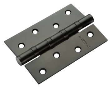 MS 100X70X2.5-4BB BL, петля стальная универсальная 1шт., цвет черный