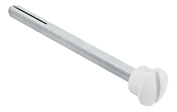 LUX-SPINDLE-WC 110 BIA, четырехгранник 110мм с кнопкой, цвет - белый