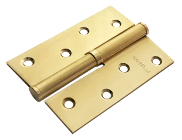 MSD 100X70X2.5 SG L, петля стальная левая, цвет - мат.золото