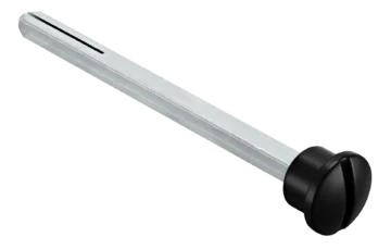 LUX-SPINDLE-WC 110 NERO, четырехгранник 110мм с кнопкой, цвет - черный