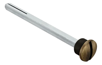 LUX-SPINDLE-WC 110 CAFFE, четырехгранник 110мм с кнопкой, цвет - кофе